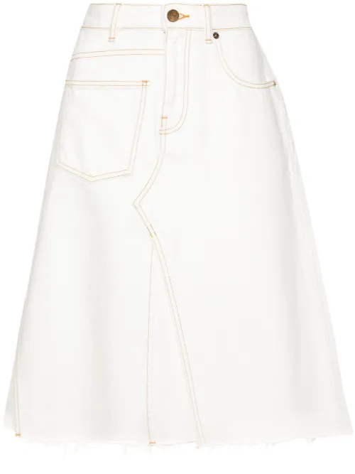 Jupe en jean à design structuré - Tory Burch - Modalova