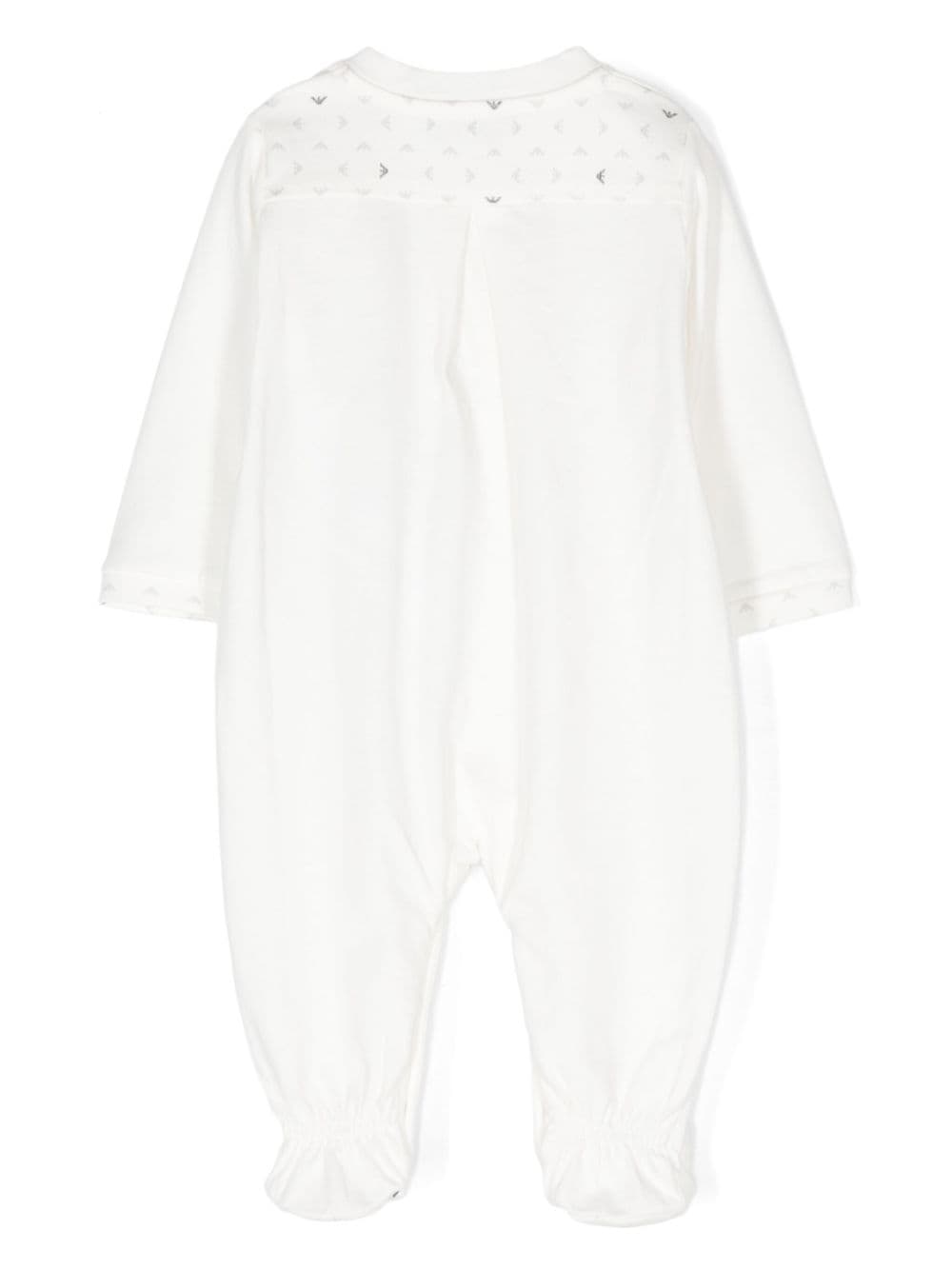 Emporio Armani Kids Katoenen pyjama met logoprint - Wit