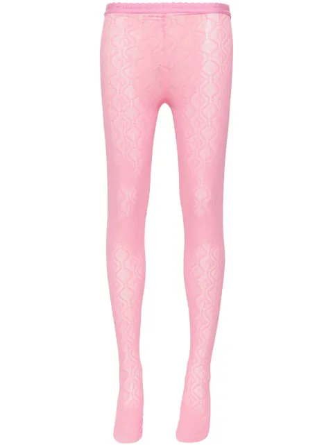 Marine Serre Moon Diamant jacquard leggings