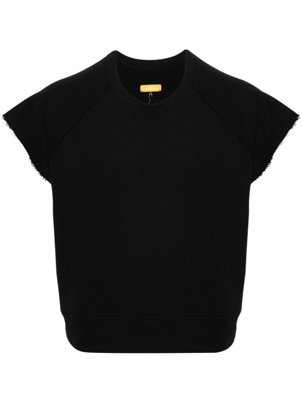 Airei Logo-embroidered T-shirt In Black