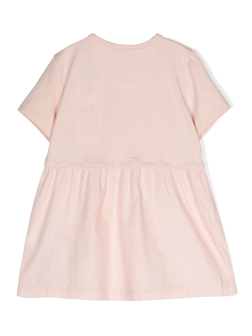 Calvin Klein Kids logo-print flared dress - Pink