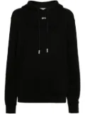 Off-White Diag-stripe embroidered cotton hoodie - Black