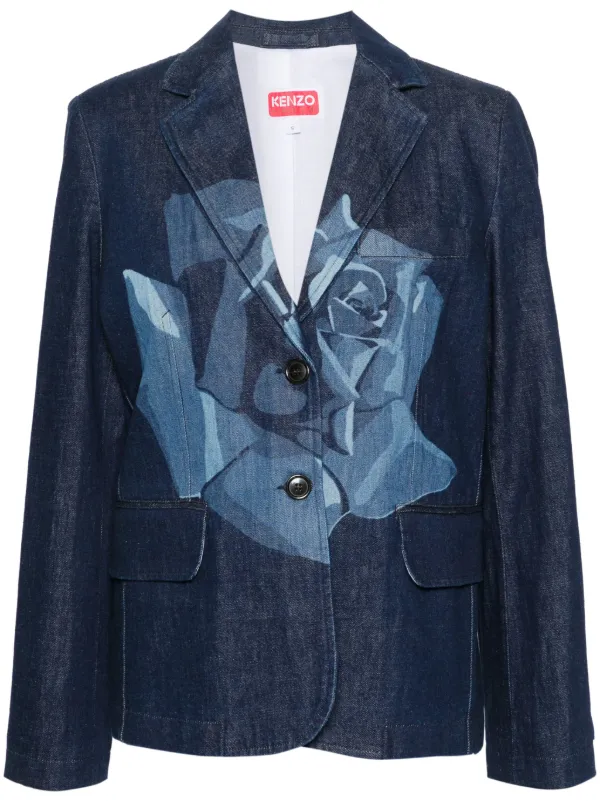 Kenzo Rose デニムジャケット | ブルー | FARFETCH JP