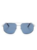 Cartier Eyewear Santos de Cartier geometric-shape sunglasses - Silver