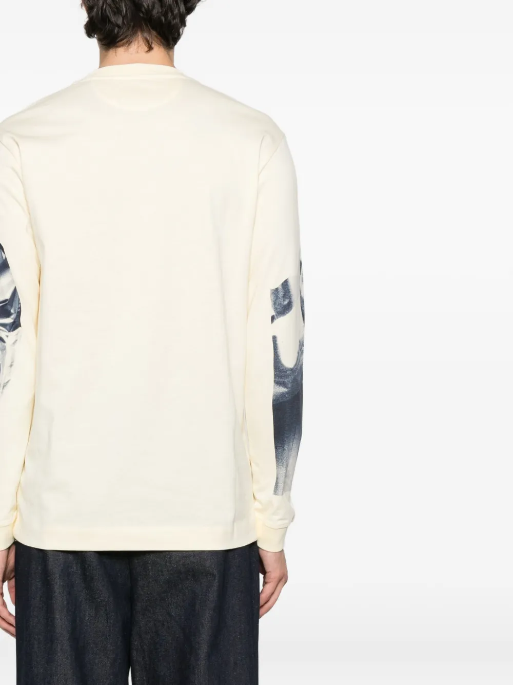 Paul Smith T-shirt met print met fotoprint en lange mouwen Geel