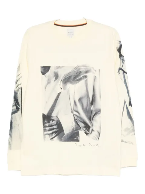 Paul Smith Camiseta mangas longas com estampa