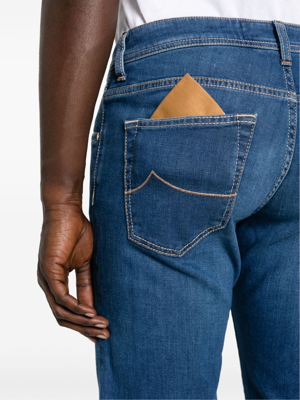Shop Jacob Cohen Nick Slim-fit Jeans In Blue