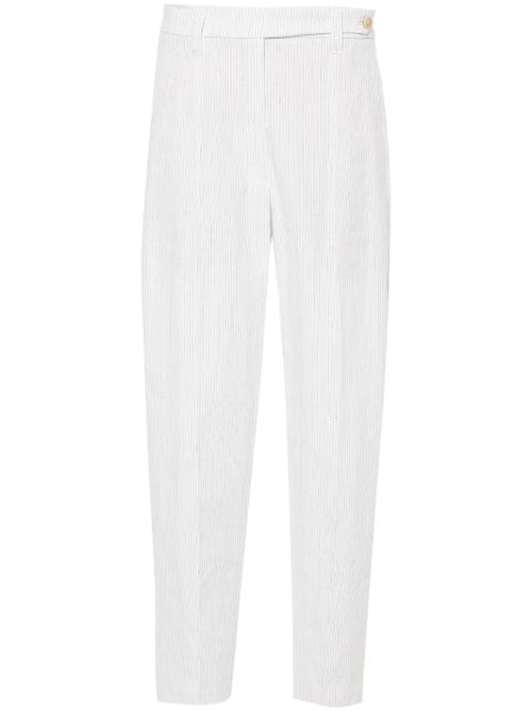 Brunello Cucinelli pinstripe tailored trousers Women