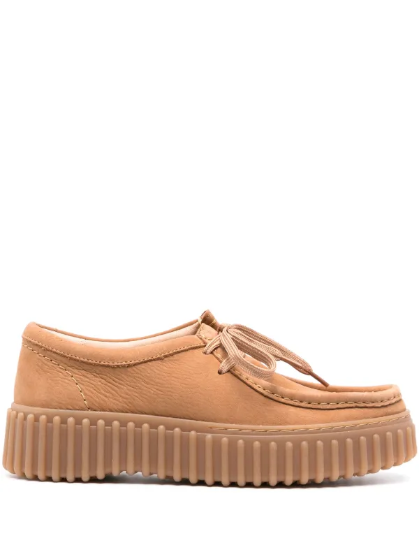 Clarks Torhill Bee Leather Loafers Brown FARFETCH IN