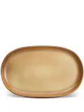 L'Objet small Terra oval platter (23cm) - Brown