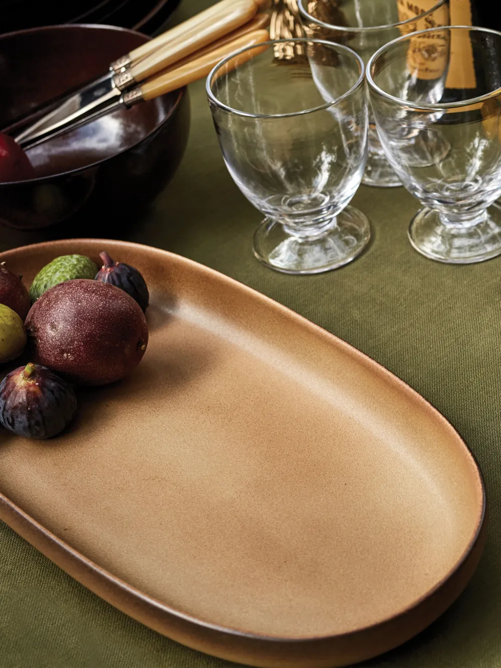 L'objet Small Terra Oval Platter (23cm) In Gold
