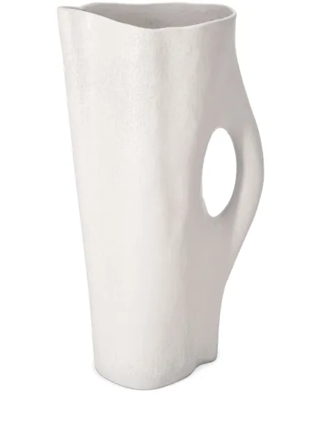 L'Objet Timna handled porcelain pitcher