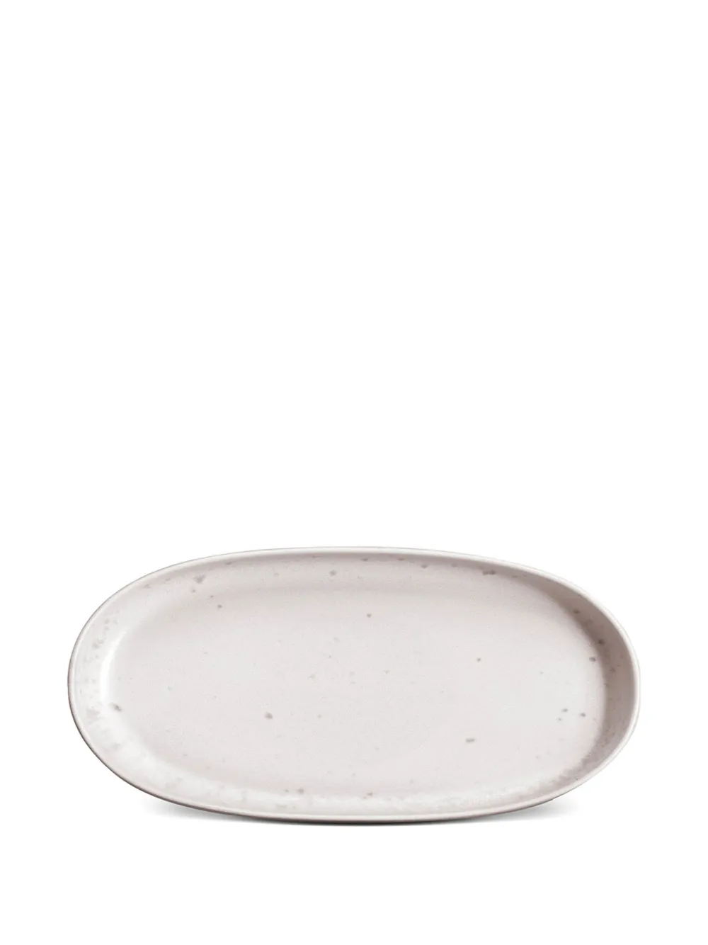 L'Objet small Terra oval serveware (15cm x 3cm x 23cm) | White | Image 1