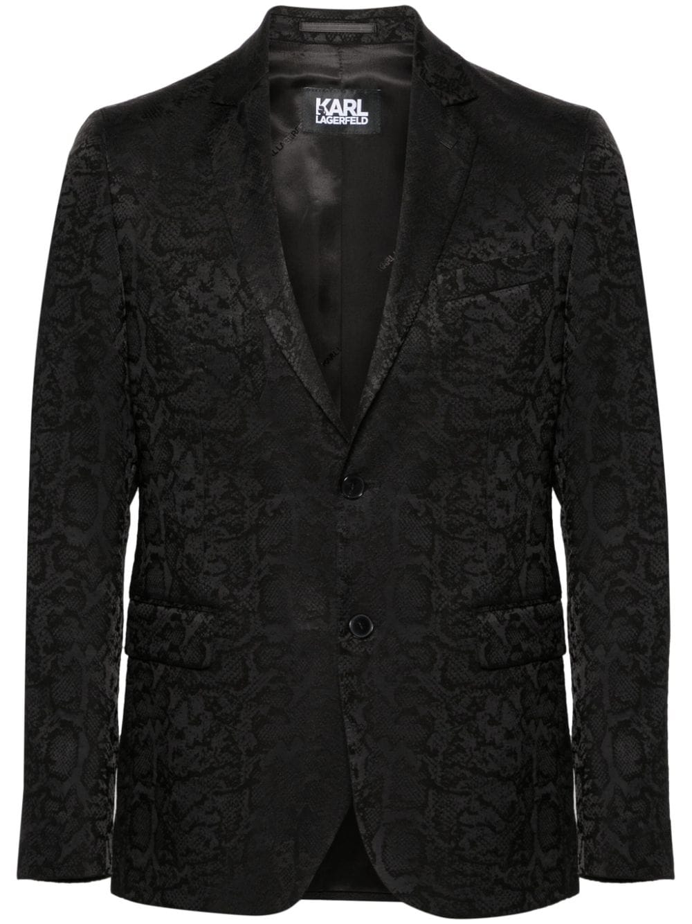 Karl Lagerfeld Blazer met enkele rij knopen Zwart