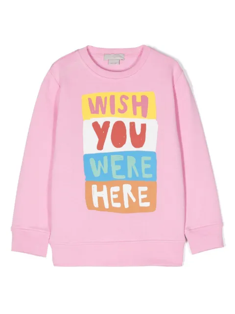 Stella McCartney Kids text-print sweatshirt