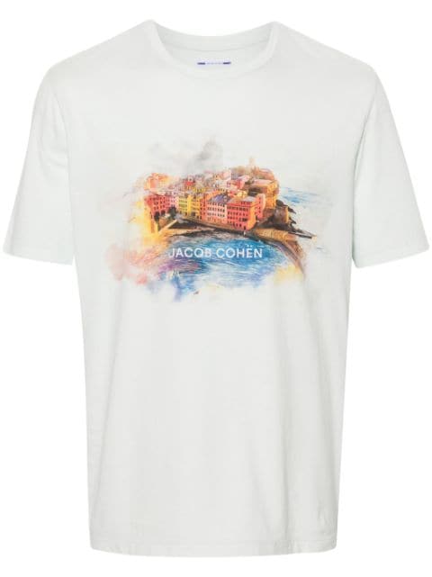 Jacob Cohën playera con ilustración estampada