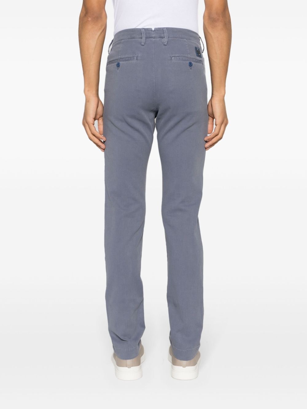 Shop Jacob Cohen Bobby Mid-rise Slim-fit Trousers In Blue