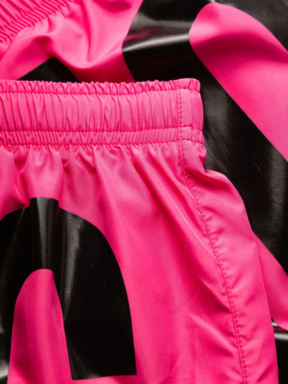 Moschino Zwembroek met logoprint Roze