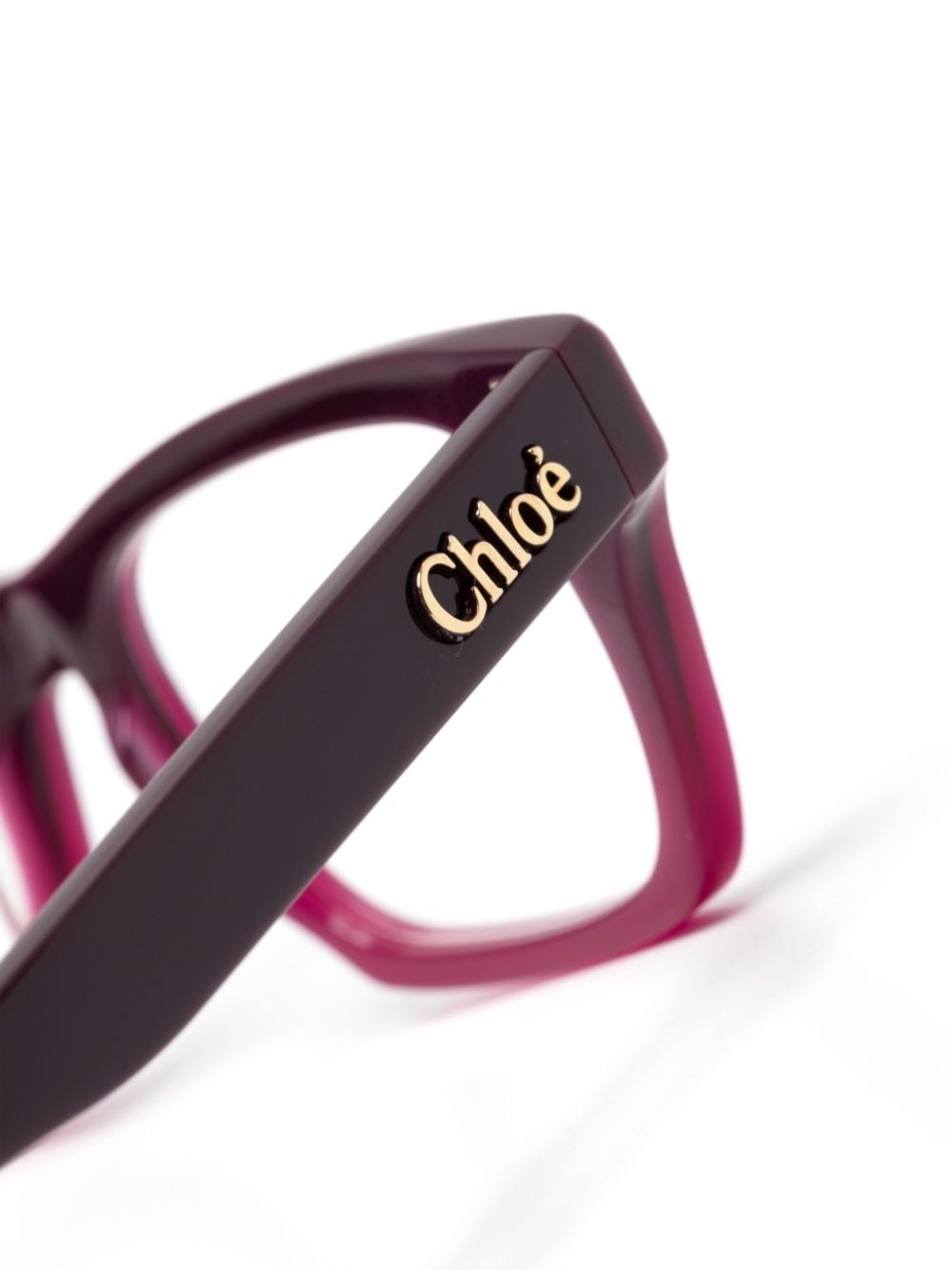 Chloé Eyewear Bril met rechthoekig montuur Paars