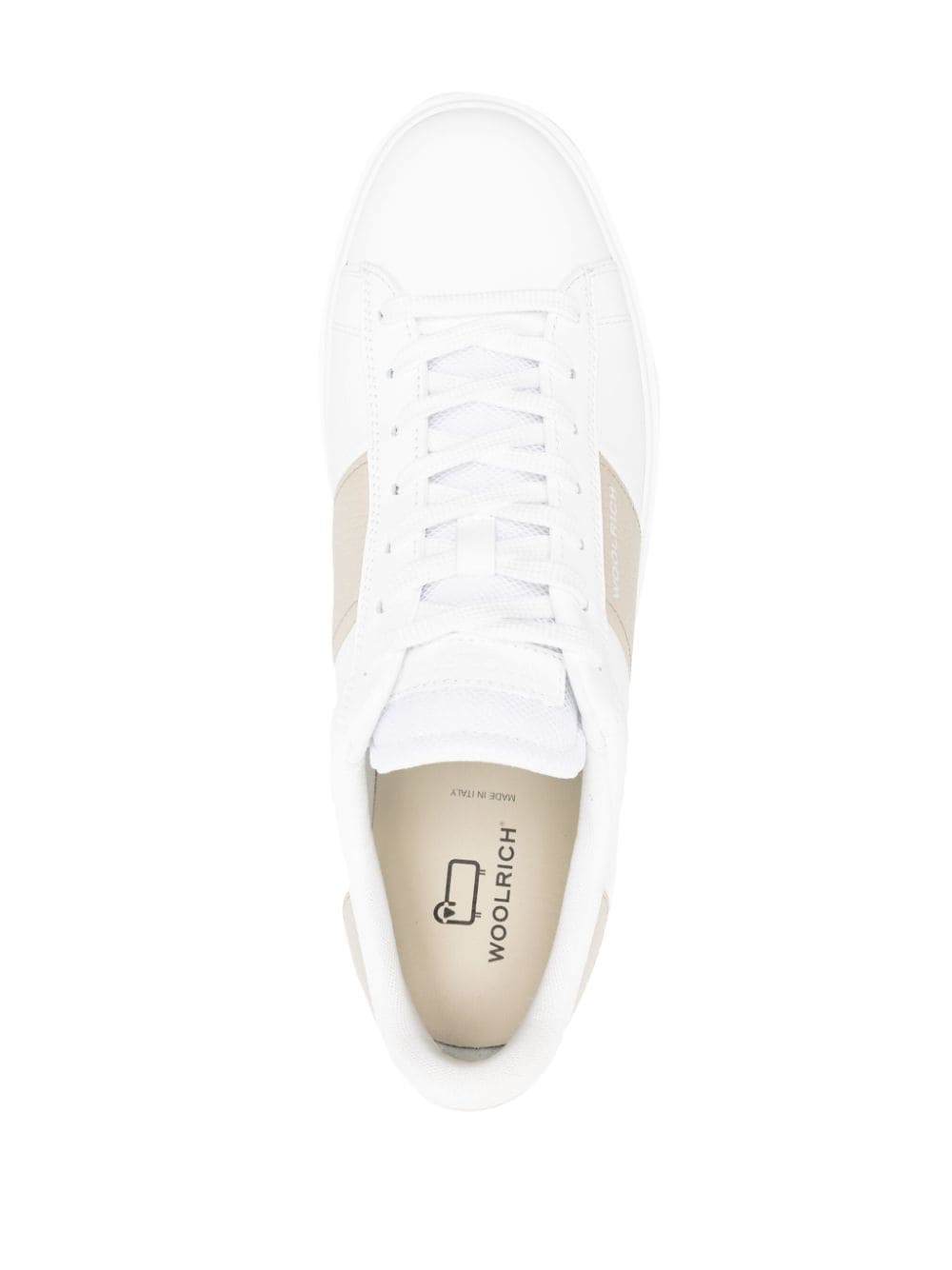 Shop Woolrich Classic Court Leather Sneakers In White