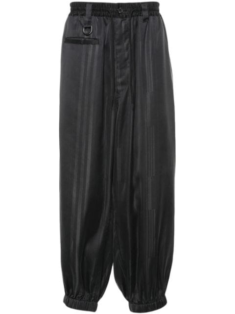 Y-3 striped tapered trousers