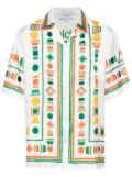 Casablanca Playful Eagle silk shirt - White