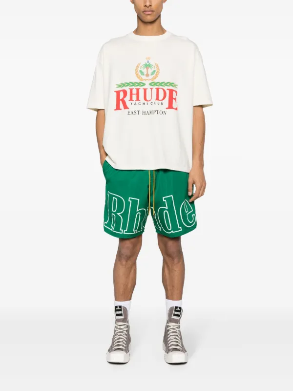 RHUDE トラックショーツ | グリーン | FARFETCH JP