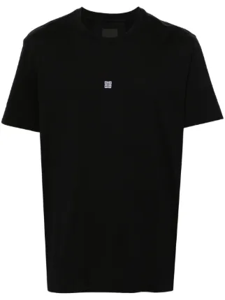 Givenchy Camiseta Com Logo Bordado 4G | Preto | FARFETCH BR