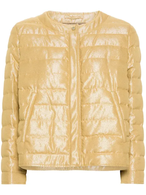 Herno lurex quilted down jacket