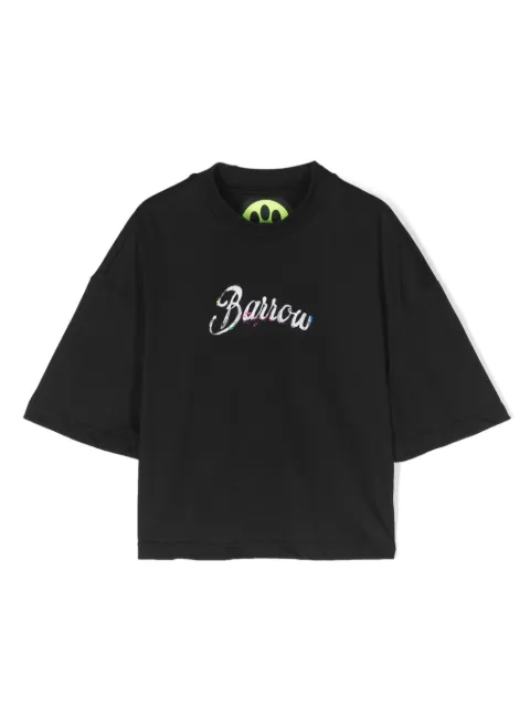 Barrow kids logo-print cotton T-shirt