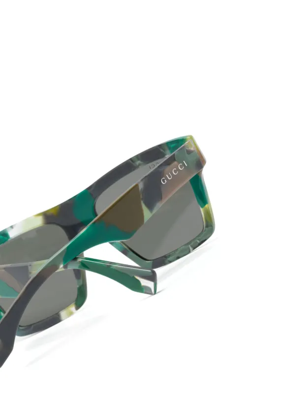 Gucci Tortoiseshell Frame Sunglasses with Green Gradient Lenses Gucci - Round Frame Sunglasses - Tortoiseshell - Gucci  main image 4