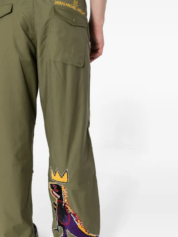 Maharishi x Jean-Michel Basquiat wide-leg Trousers | Green | FARFETCH