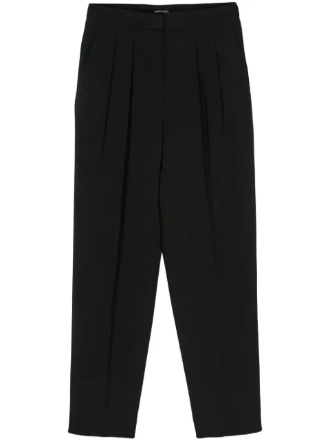 Giorgio Armani dart-detailing tapered trousers