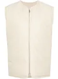 Jil Sander padded zip-up gilet - Neutrals