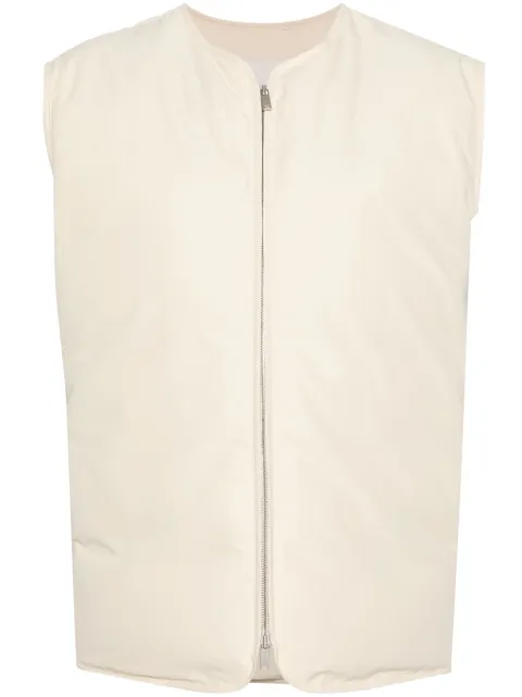 Jil Sander padded zip-up gilet 