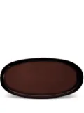 L'Objet medium Terra oval platter (23cm) - Red