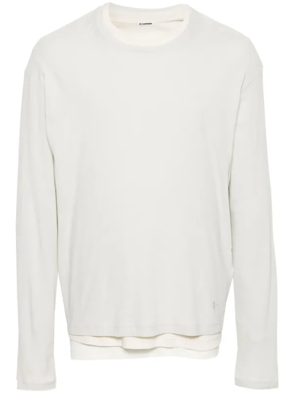 JIL SANDER レイヤード Tシャツ JIL SANDER - 新品 48 JIL SANDER 23aw レイヤードシーズンT