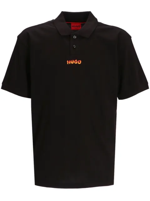 HUGO playera tipo polo con logo estampado