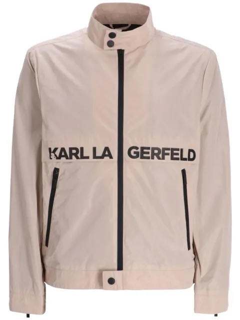 Karl Lagerfeld chamarra ligera con logo estampado