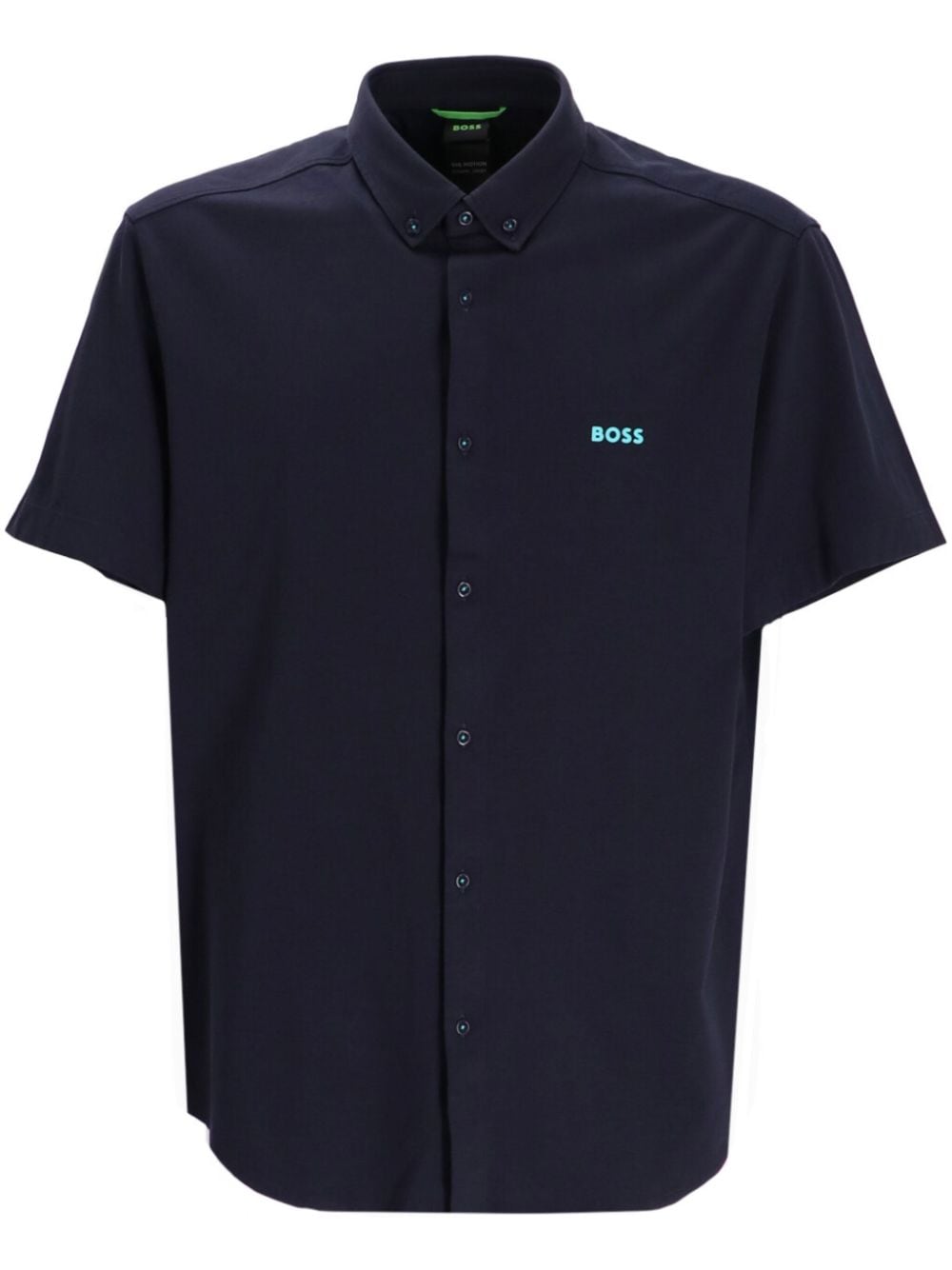 Hugo Boss B-motion Cotton Shirt In Blue