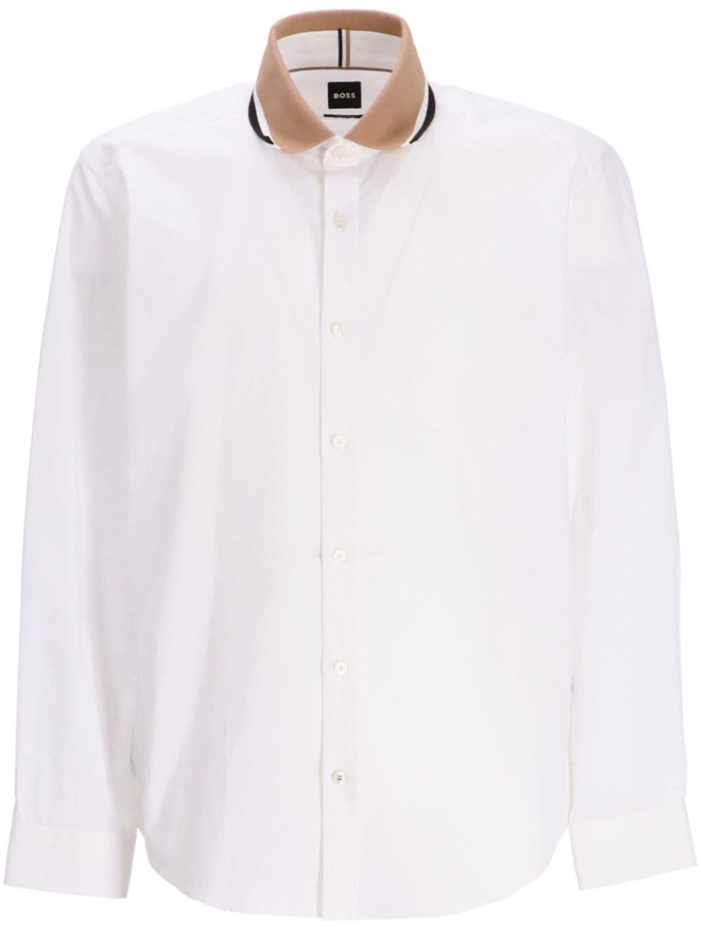 Hugo Boss S-liam Cotton Shirt In White