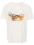 Jacob Cohën illustration-print cotton T-shirt - Neutrals