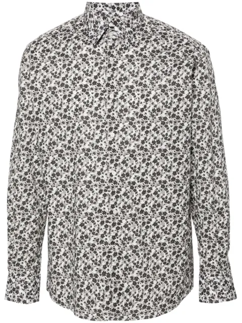 Karl Lagerfeld floral-print poplin shirt 
