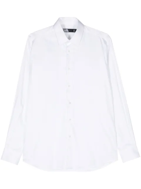 Karl Lagerfeld classic-collar poplin shirt