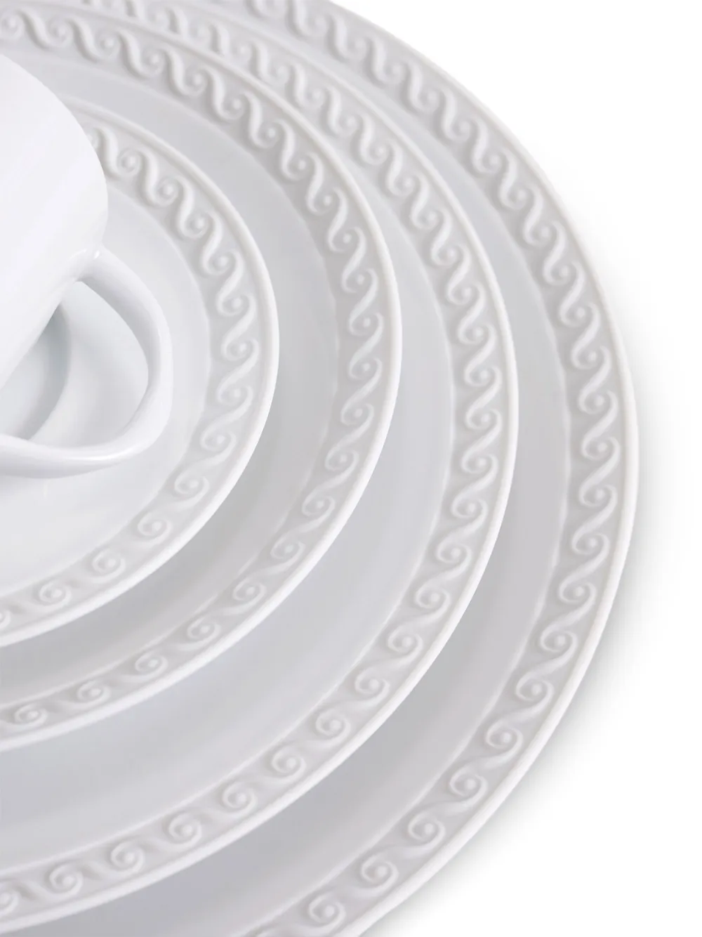 L'objet Neptune Porcelain Dinner Plate (27cm) In White