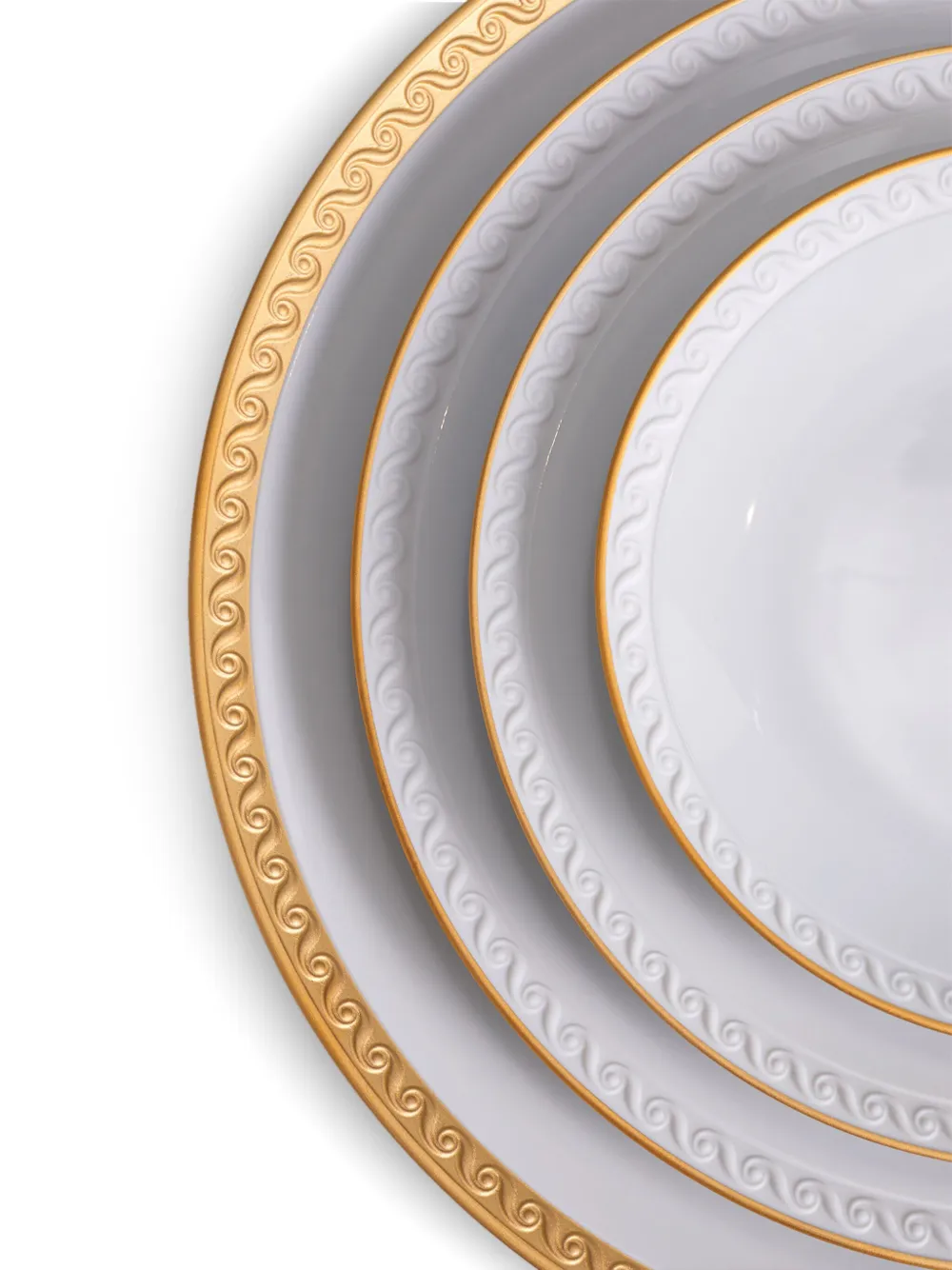 L'objet Large Neptune Porcelain Coupe Bowl In White