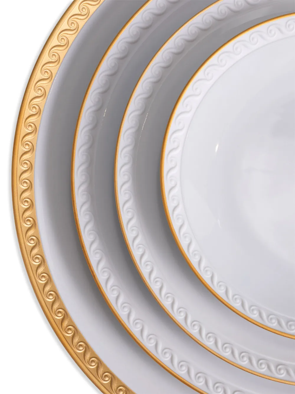 L'objet Neptune Porcelain Dessert Plate In White
