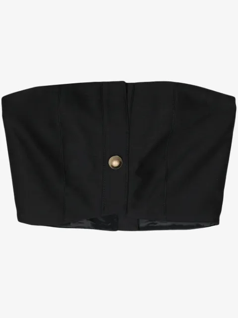 Rokh Tube strapless cropped top 