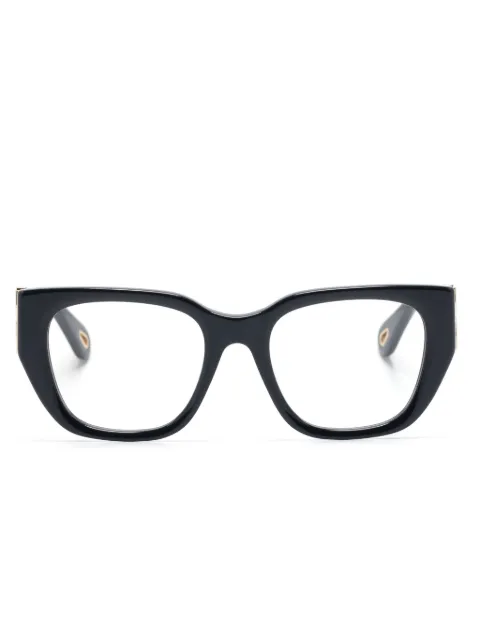 Chloé Eyewear logo-plaque square-frame glasses
