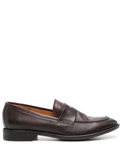 Alberto Fasciani grained leather loafers